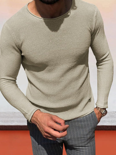 Casual Knit Pullover Sweater Sweaters coofandy 