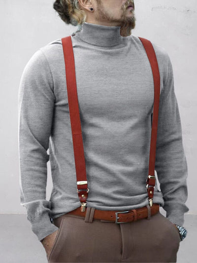 Classic Turtleneck Pullover Undershirt Shirts coofandy 