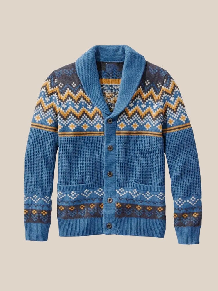 Casual Knit Jacquard Sweater Sweater coofandy 