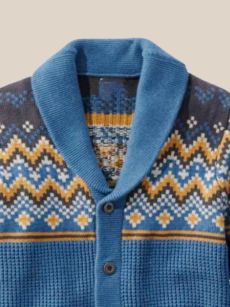 Casual Knit Jacquard Sweater Sweater coofandy 