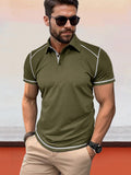 Classic Soft Color Block Polo Shirt Shirts & Polos coofandystore Army Green S 
