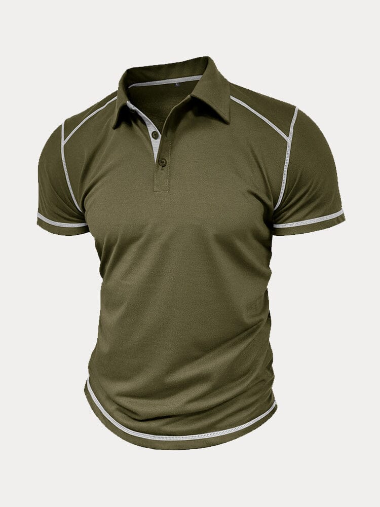 Classic Soft Color Block Polo Shirt Shirts & Polos coofandystore 