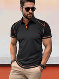 Classic Soft Color Block Polo Shirt Shirts & Polos coofandystore Black S 
