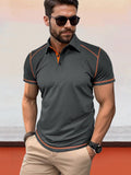 Classic Soft Color Block Polo Shirt Shirts & Polos coofandystore Dark Grey S 