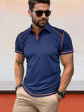 Classic Soft Color Block Polo Shirt Shirts & Polos coofandystore Blue S 