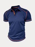 Classic Soft Color Block Polo Shirt Shirts & Polos coofandystore 