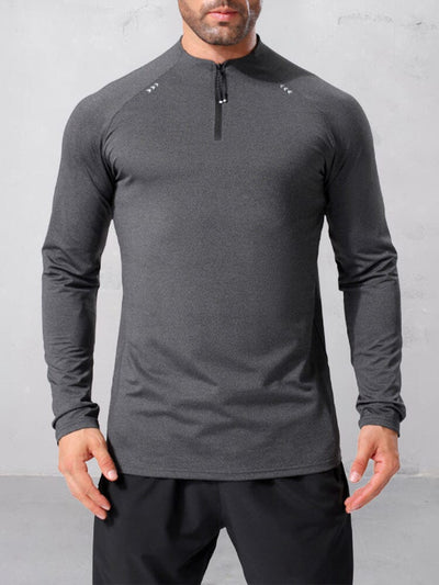 High Stretch Quick-Dry T-Shirt T-Shirt coofandy Dark Grey S 