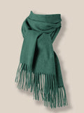 Comfy Tassel Faux Pashmina Scarf Scarf coofandy Dark Green F 