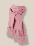 Comfy Tassel Faux Pashmina Scarf Scarf coofandy Light Pink F 