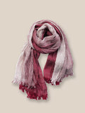 Soft 100% Cotton Tassel Scarf Scarf coofandy Wine Red F 
