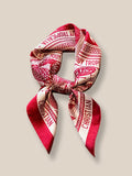 Stylish Printed Square Silk Scarf Scarf coofandy PAT6 F 