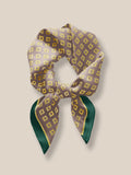 Sky-Friendly Printed Square Silk Scarf Scarf coofandy PAT15 F 