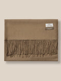 Soft Solid Tassel Scarf Scarf coofandy Camel F 