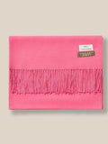 Soft Solid Tassel Scarf Scarf coofandy Coral Pink F 