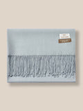 Soft Solid Tassel Scarf Scarf coofandy Light Grey F 