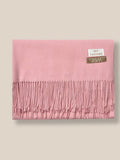 Soft Solid Tassel Scarf Scarf coofandy Light Pink F 