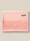 Soft Solid Tassel Scarf Scarf coofandy Pastel Pink F 