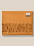 Soft Solid Tassel Scarf Scarf coofandy Earth Yellow F 