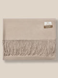 Soft Solid Tassel Scarf Scarf coofandy Light Camel F 