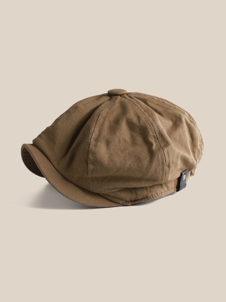Vintage 100% Cotton Beret Hat Accessories coofandystore Brown One Size (58-60) 