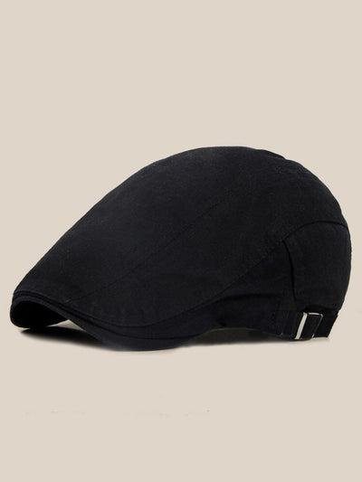 Vintage Adjustable 100% Cotton Beret Hat Accessories coofandystore Black One Size 