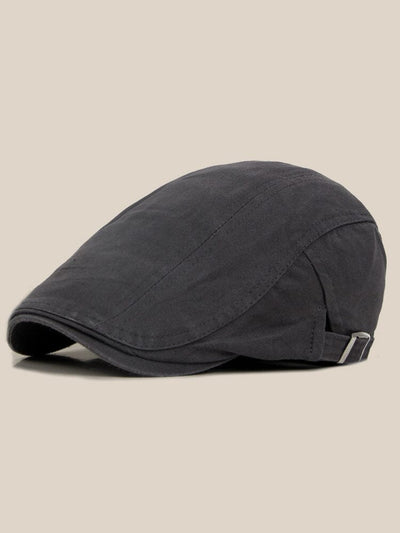 Vintage Adjustable 100% Cotton Beret Hat Accessories coofandystore Grey One Size 