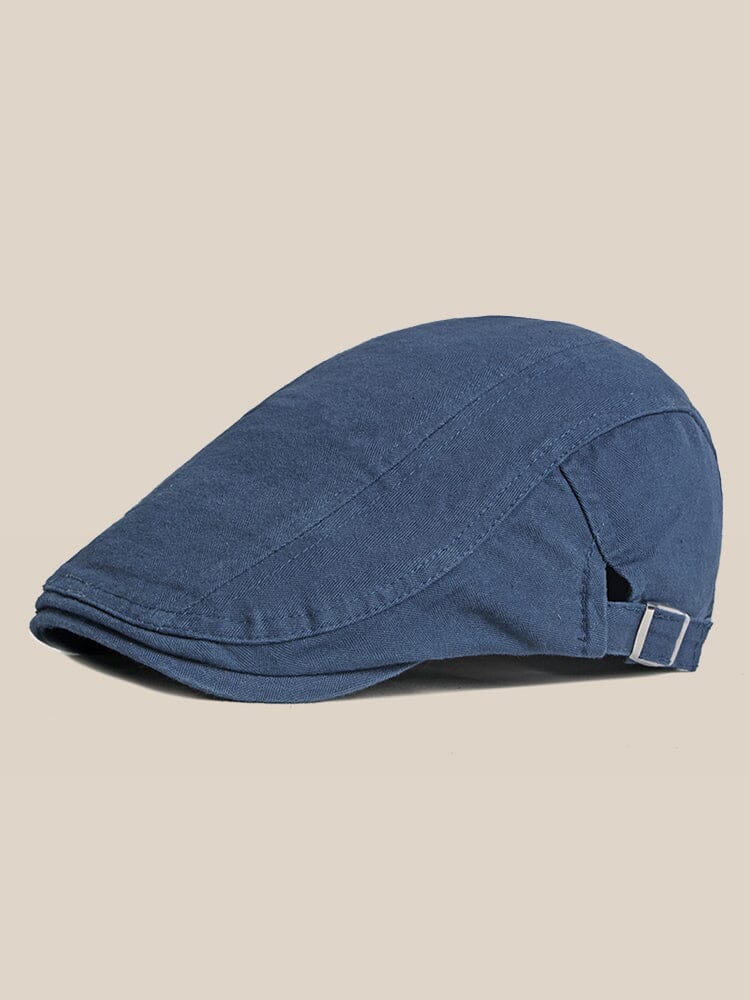 Vintage Adjustable 100% Cotton Beret Hat Accessories coofandystore Blue One Size 