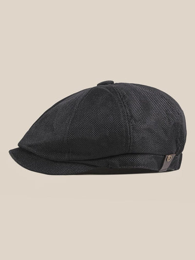 Vintage Adjustable Beret Hat Accessories coofandystore Black One Size 