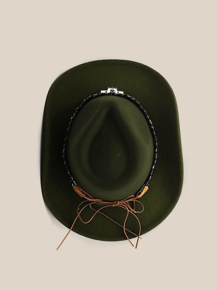 Classic 100% Wool Cowboy Hat Hat coofandy 