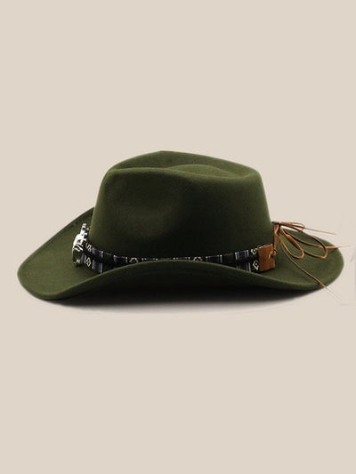 Classic 100% Wool Cowboy Hat Hat coofandy 