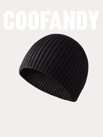 Classic Solid Knit Beanie Accessories coofandystore Black 