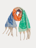 Soft Warm Tassel Shawl Scarf Scarf coofandy Orange F 