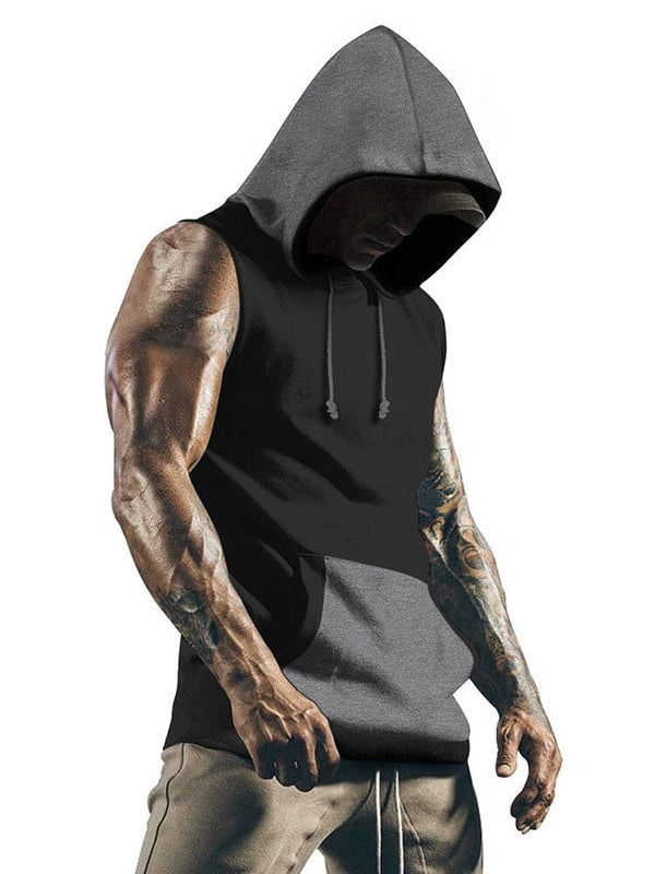 Coofandy Workout Hooded Tank Top (US Only) Tank Tops coofandy Black S 