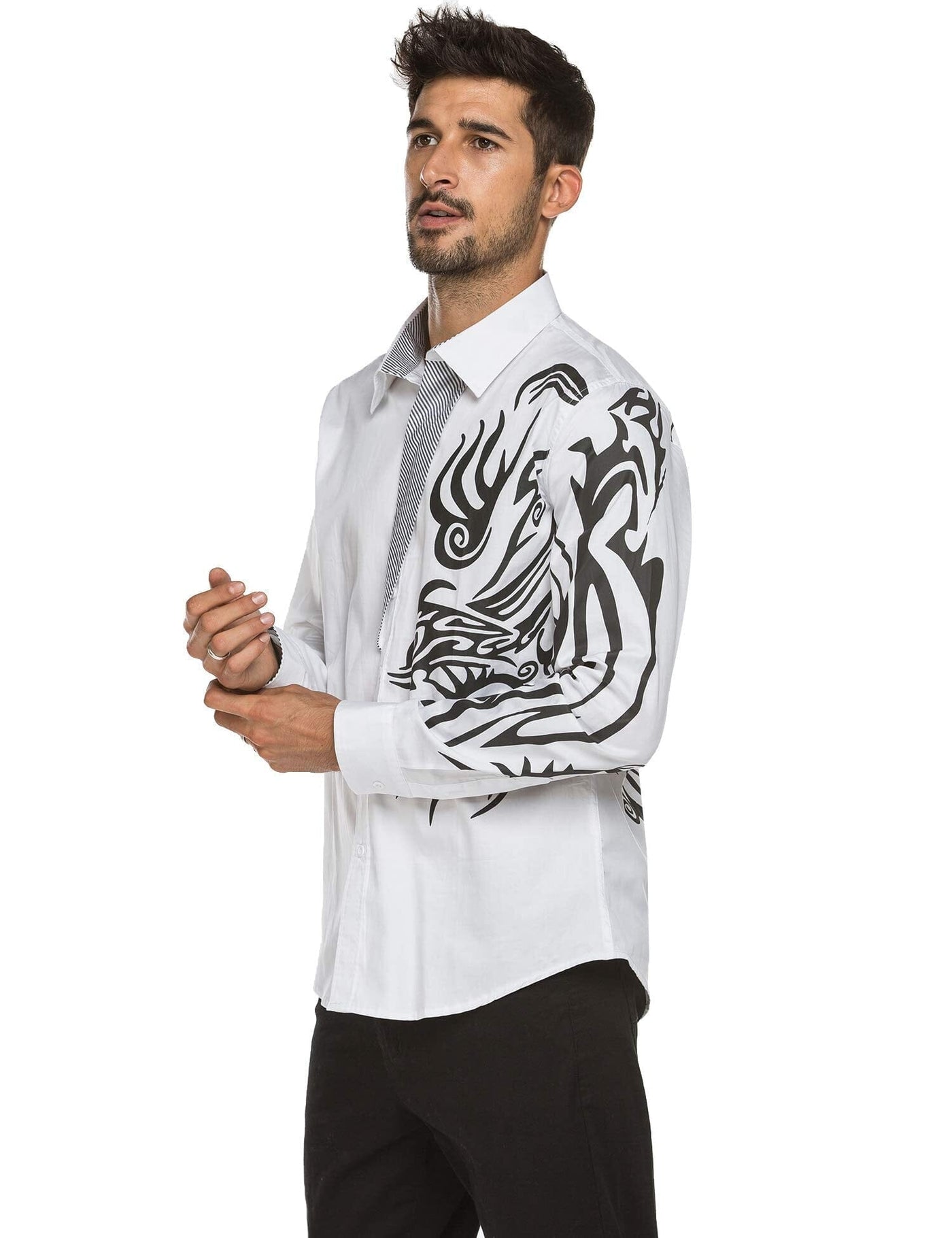 Coofandy Print Dress Shirt (US Only) Shirts coofandy 