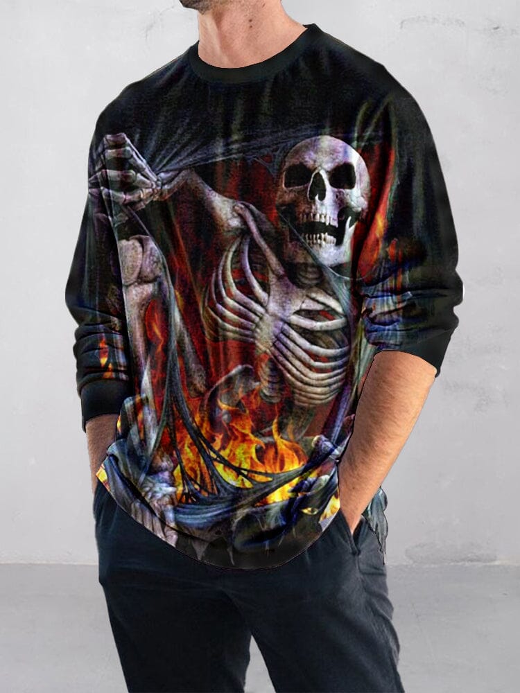 Creative Skull Printed T-Shirt T-Shirt coofandystore PAT2 S 