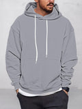 Classic Casual Pullover Hoodie Hoodies coofandystore Grey S 