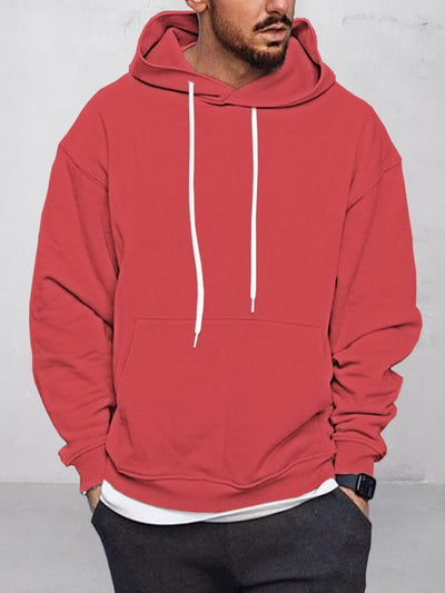 Classic Casual Pullover Hoodie Hoodies coofandystore Red S 