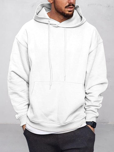 Classic Casual Pullover Hoodie Hoodies coofandystore White S 
