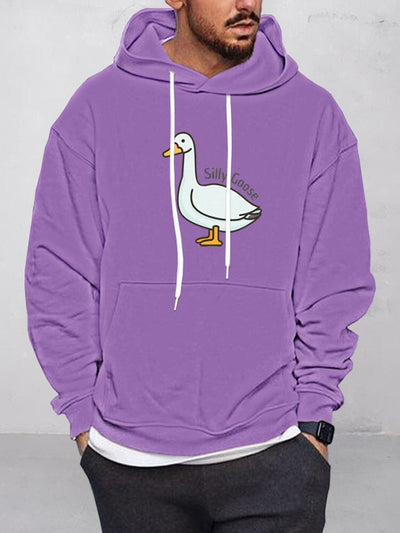 Casual Goose Graphic Pullover Hoodie Hoodies coofandystore Purple S 