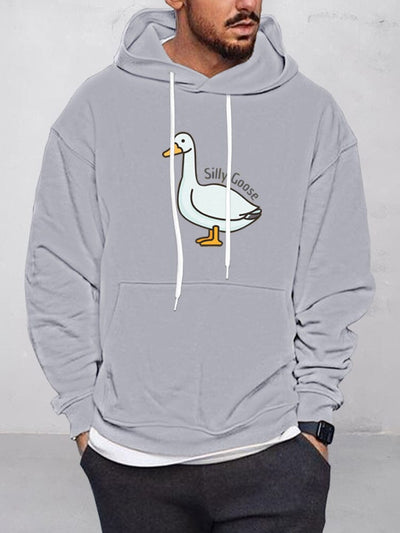 Casual Goose Graphic Pullover Hoodie Hoodies coofandystore Grey S 