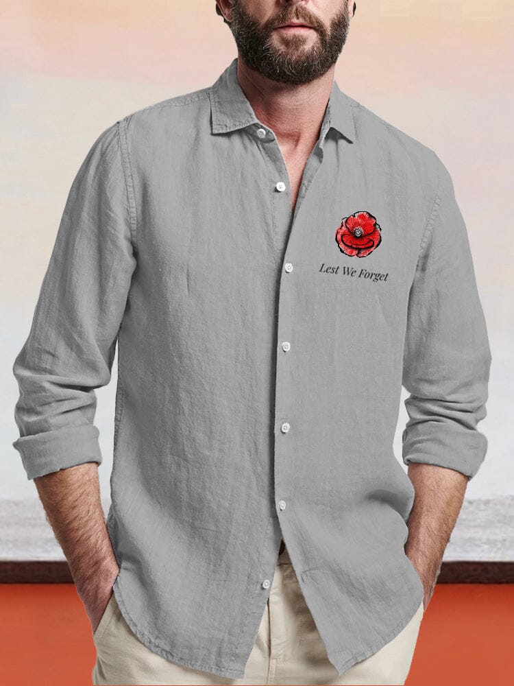 Cozy Simple Cotton Linen Shirt Shirts coofandy Grey S 