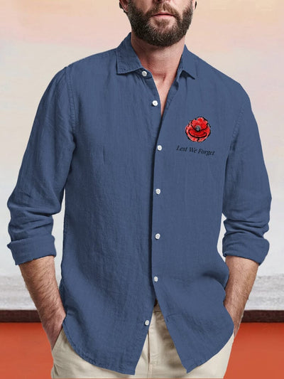Cozy Simple Cotton Linen Shirt Shirts coofandy Blue S 