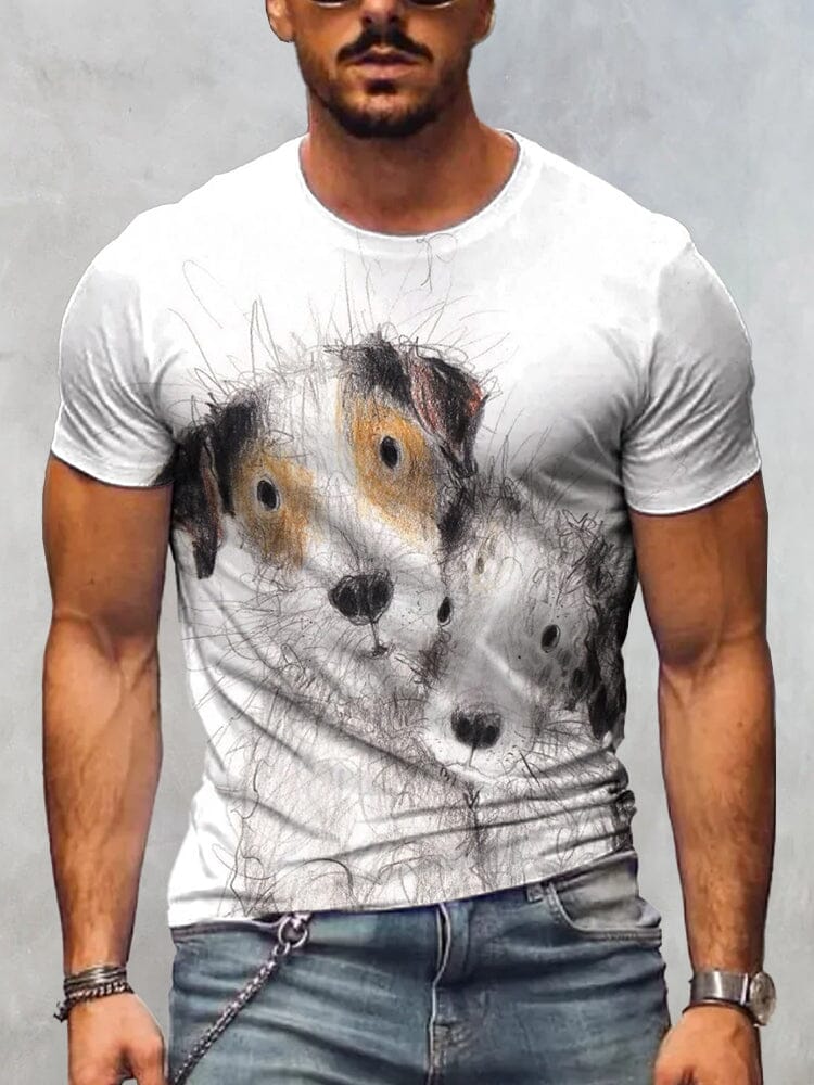 Creative Animal Printed T-Shirt T-Shirt coofandy PAT2 S 