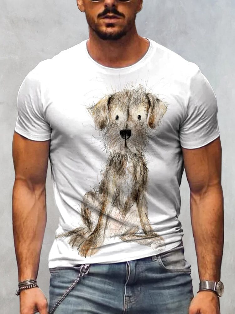 Creative Animal Printed T-Shirt T-Shirt coofandy PAT3 S 