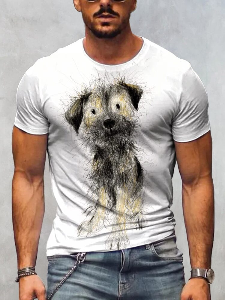Creative Animal Printed T-Shirt T-Shirt coofandy PAT4 S 