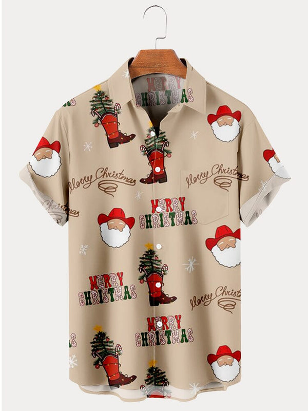 Creative Christmas Printed Shirt Shirts coofandy PAT1 S 