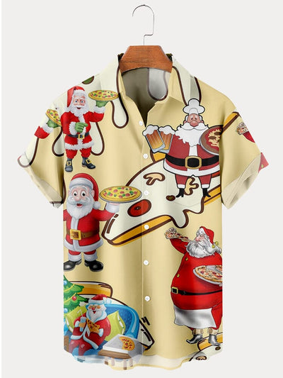Creative Christmas Printed Shirt Shirts coofandy PAT2 S 