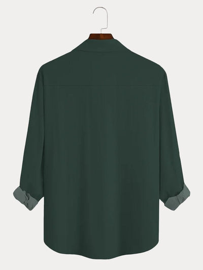 Soft Geometric Printed Cotton Linen Shirt Shirts coofandy 
