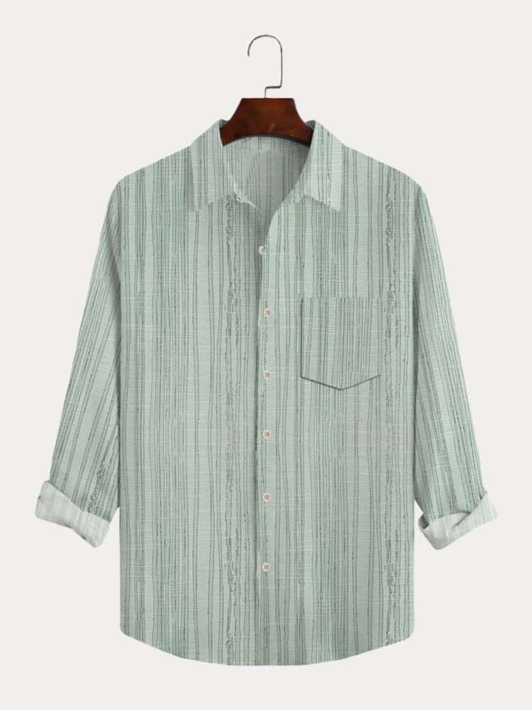 Stylish Art Printed Cotton Linen Shirt Shirts coofandy 