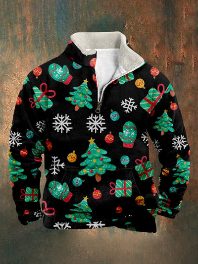 Stylish Christmas Graphic Pullover Hoodies coofandy PAT7 S 